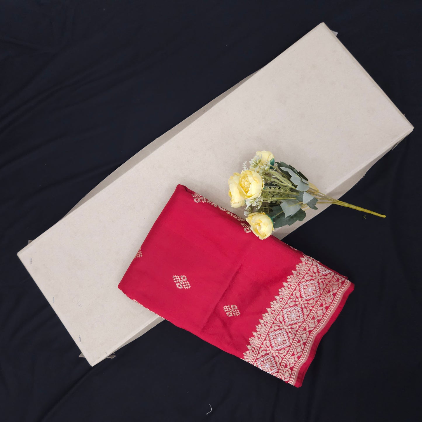 Red Pure Silk Saree