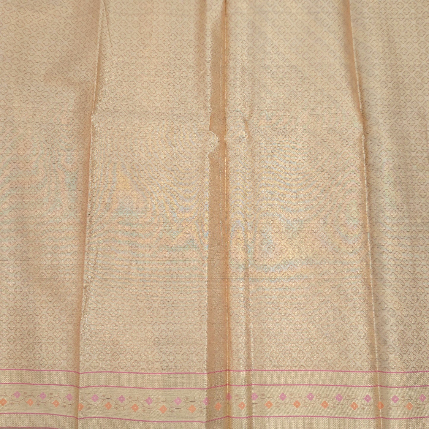 Peach Pink Kohra Saree