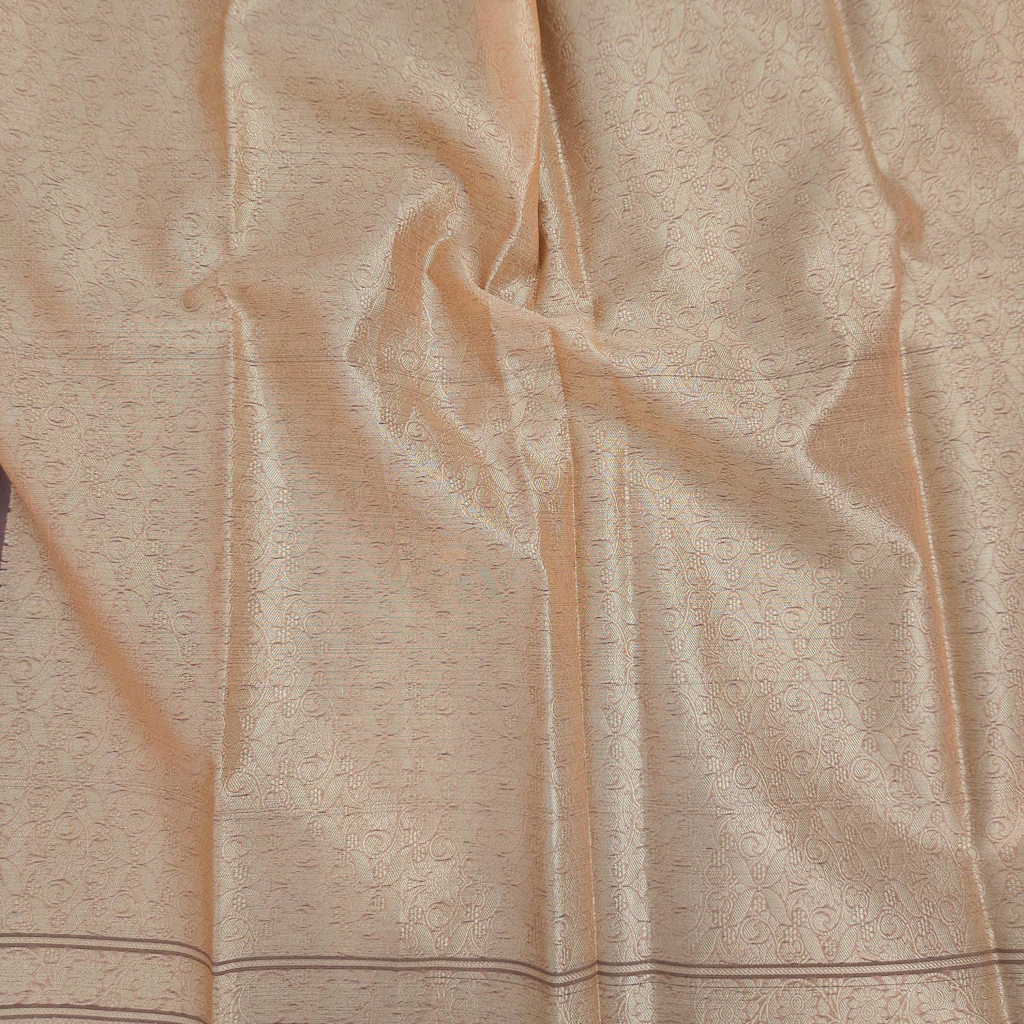 Peach pink Kohra Saree