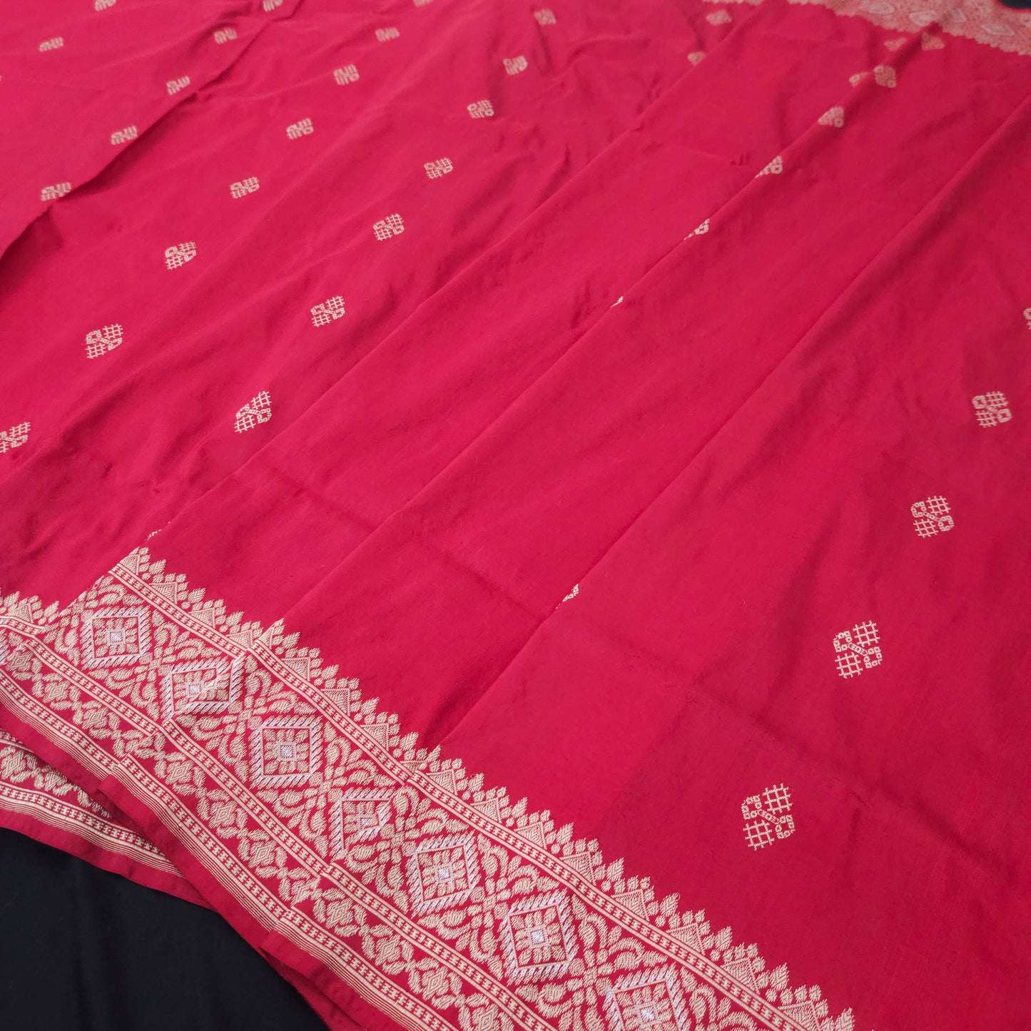 Red Pure Silk Saree