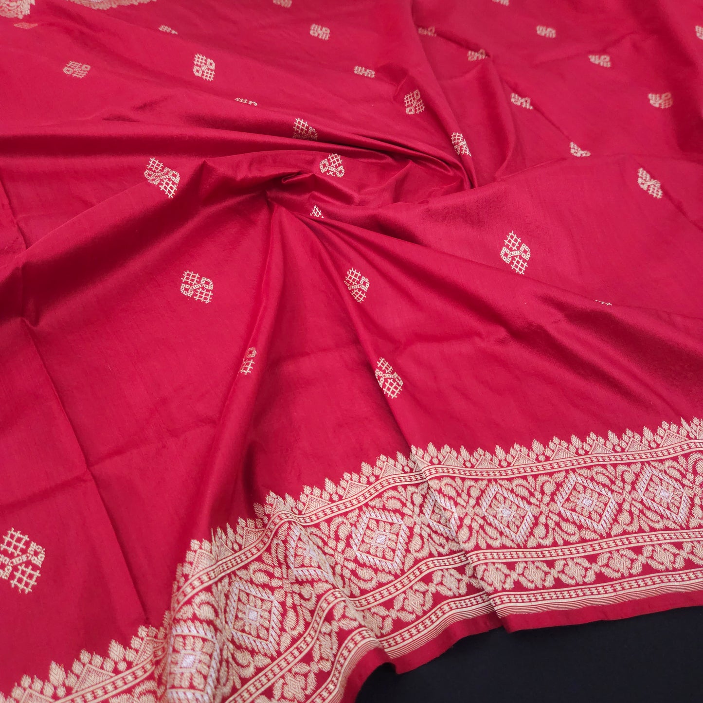 Red Pure Silk Saree