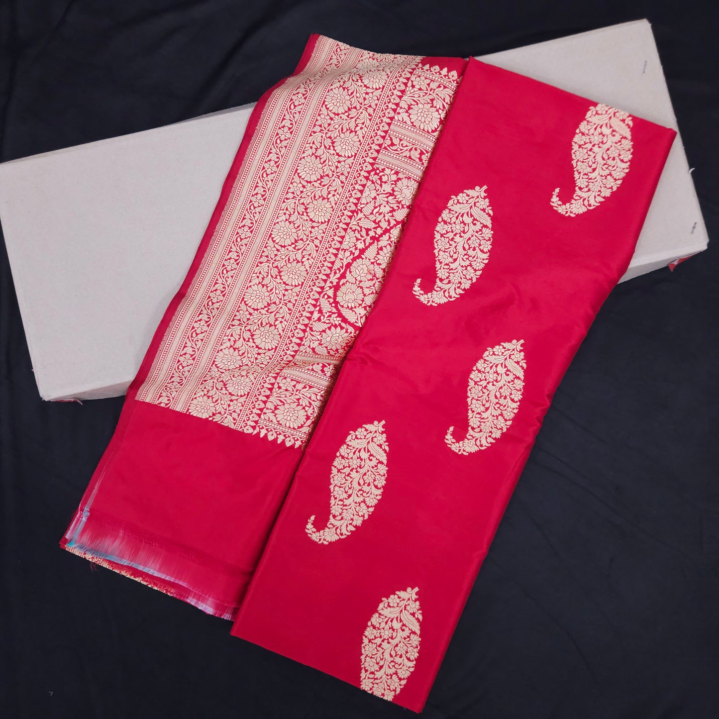 Red Pure Silk Saree
