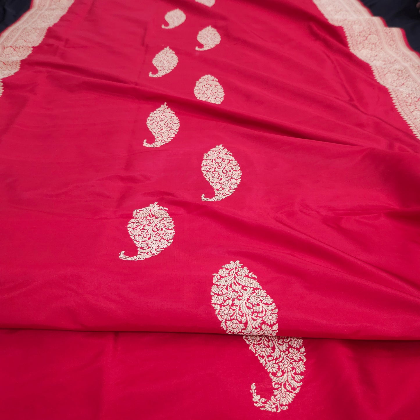 Red Pure Silk Saree