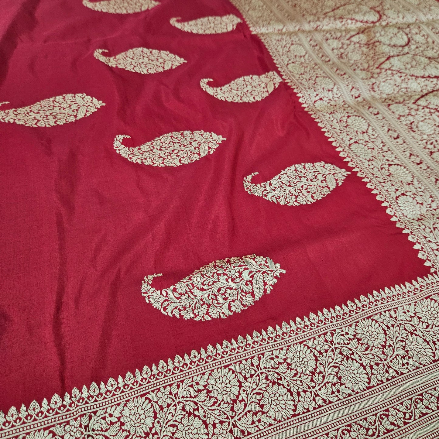 Red Pure Silk Saree