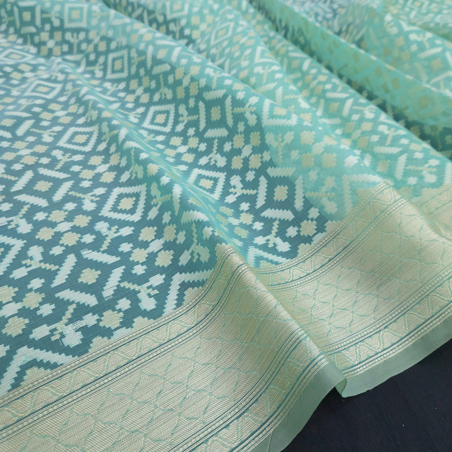 Blue Kohra Saree