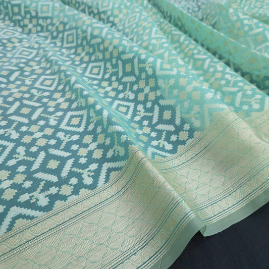 Blue Kohra Saree