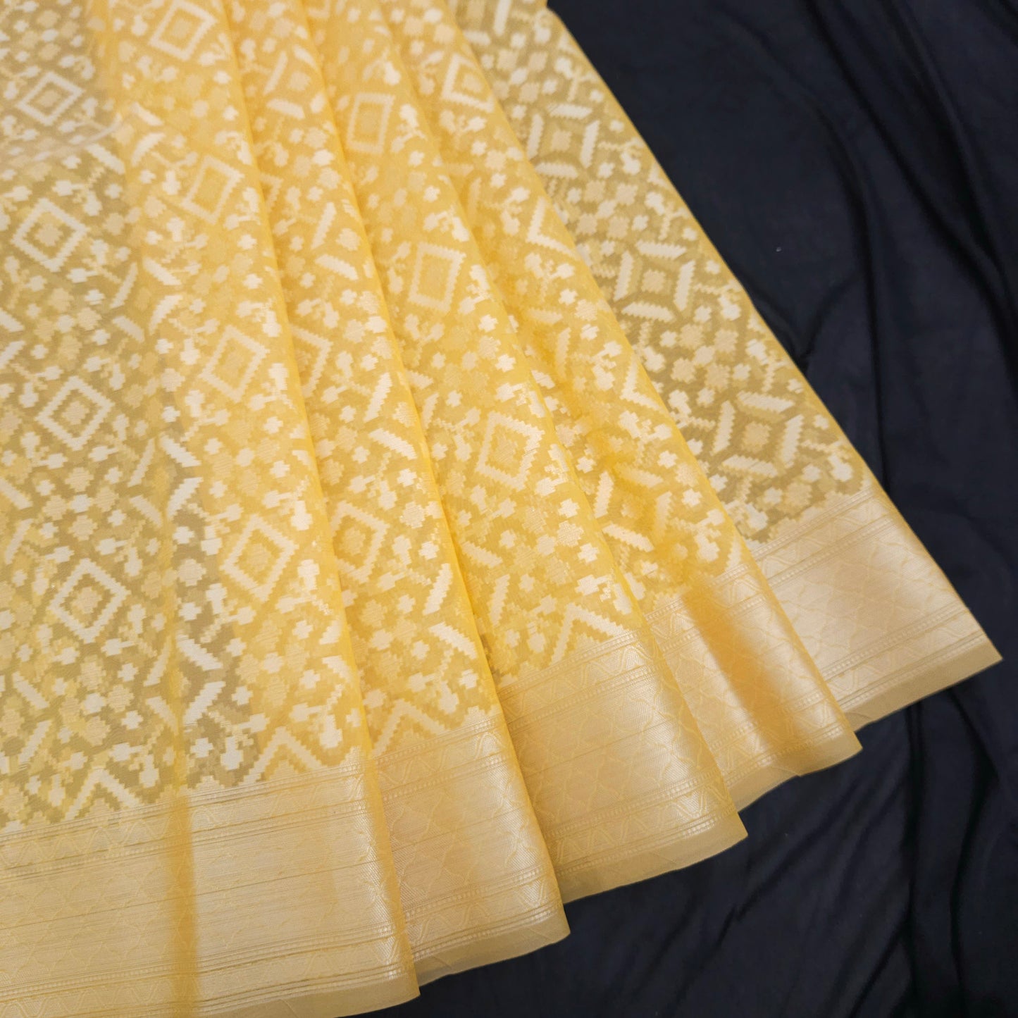 Yellow Kohra Saree