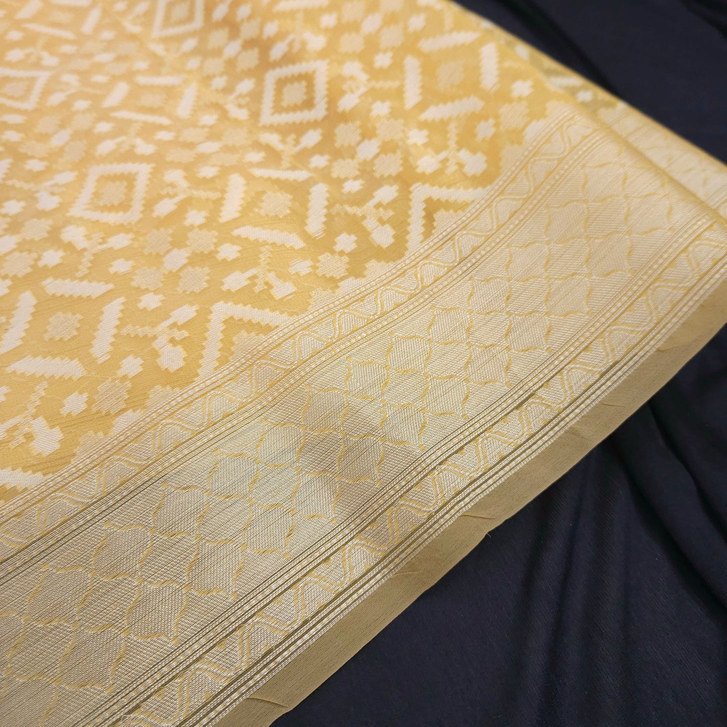 Yellow Kohra Saree