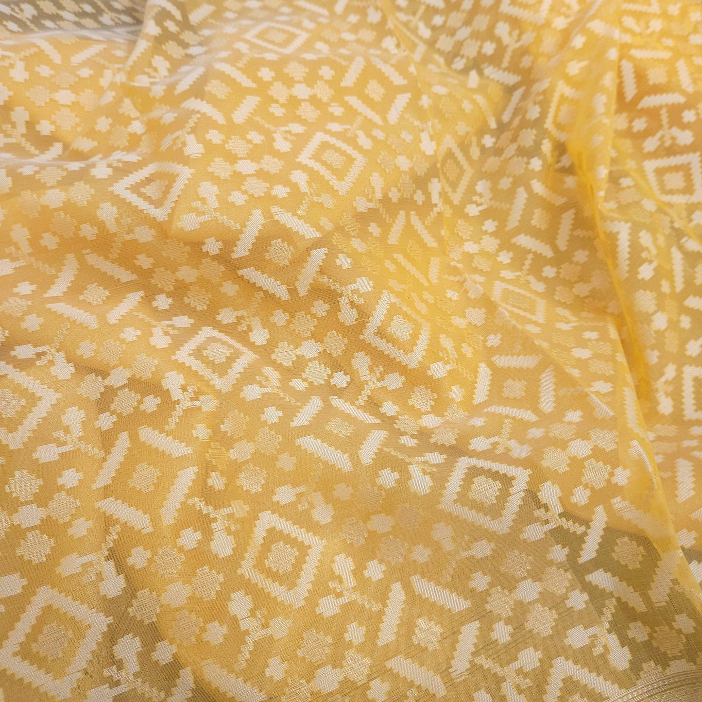 Yellow Kohra Saree