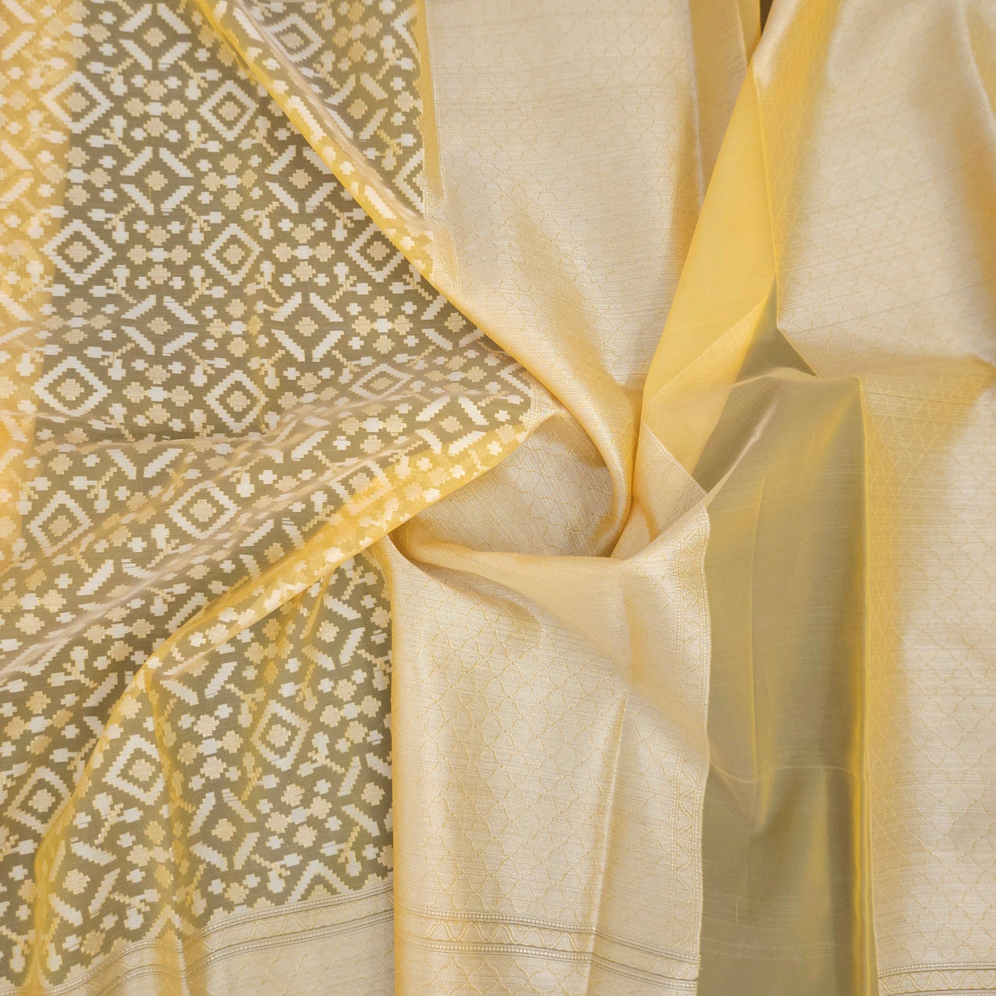 Yellow Kohra Saree