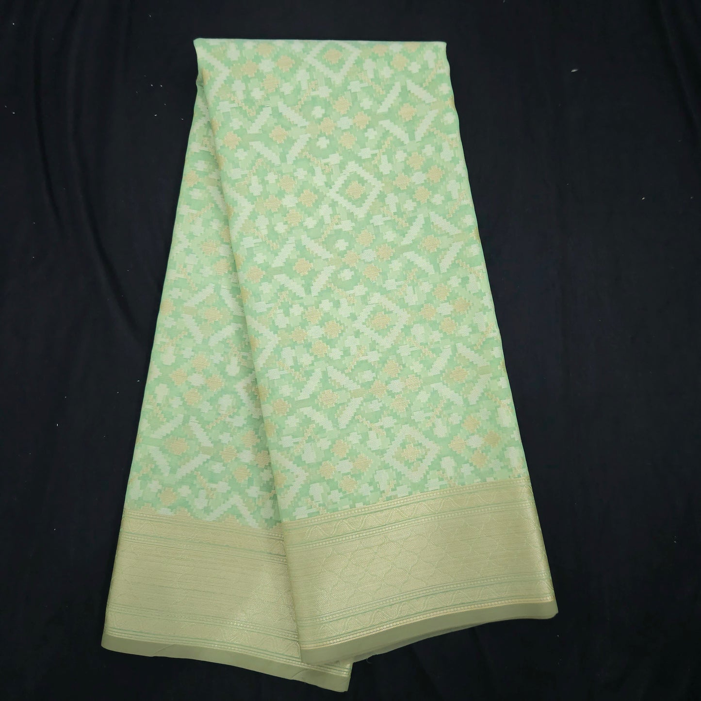 Sea Green Kohra Saree