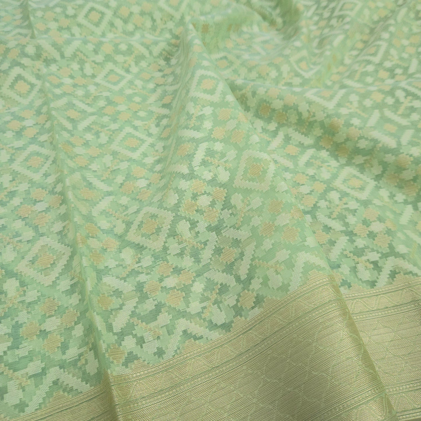 Sea Green Kohra Saree