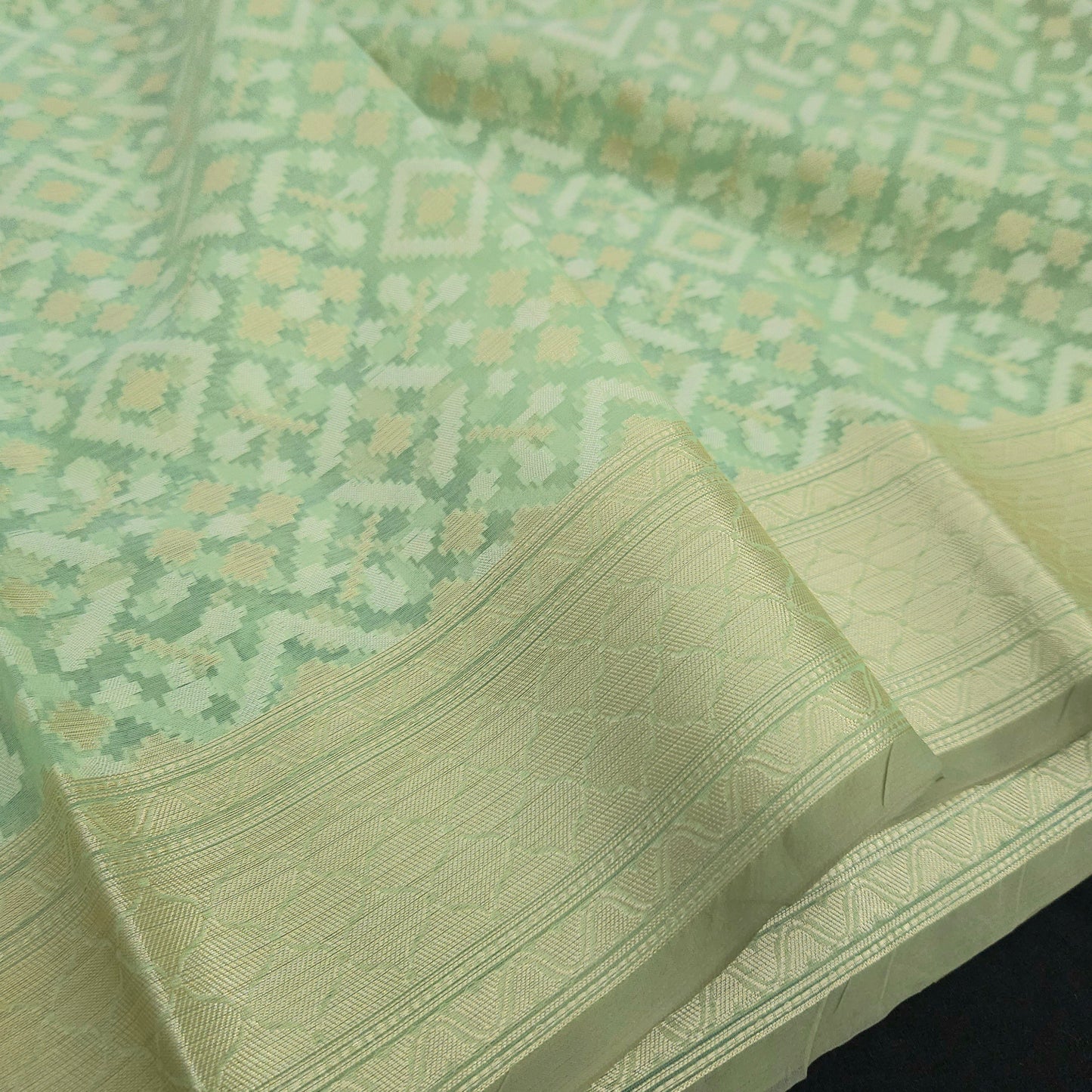 Sea Green Kohra Saree