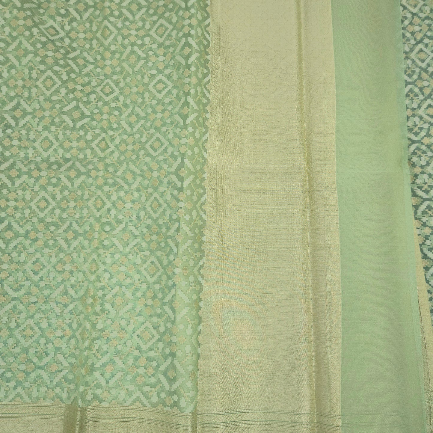 Sea Green Kohra Saree