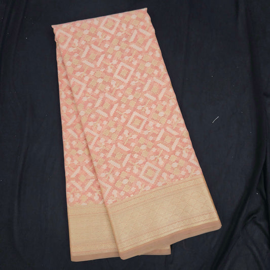 Peach Kohra Saree