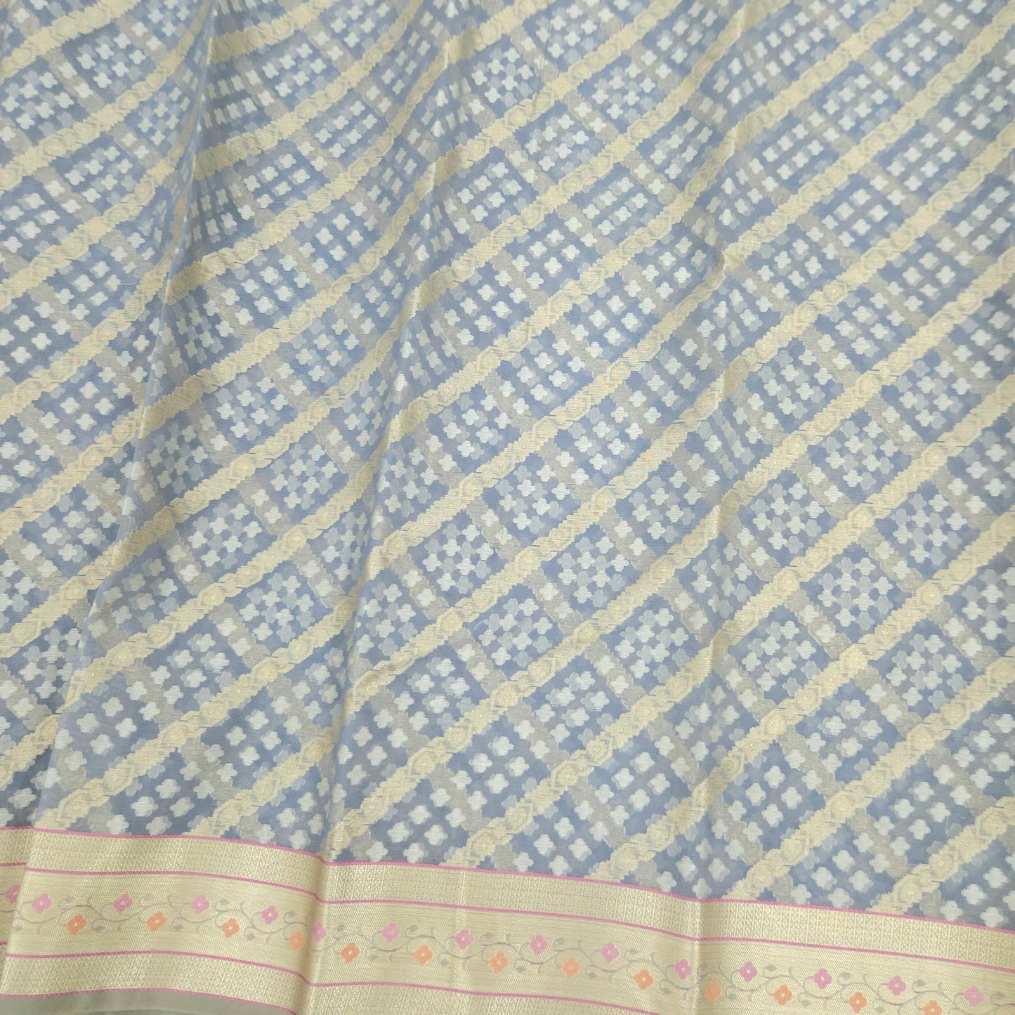 Grey Kohra Saree