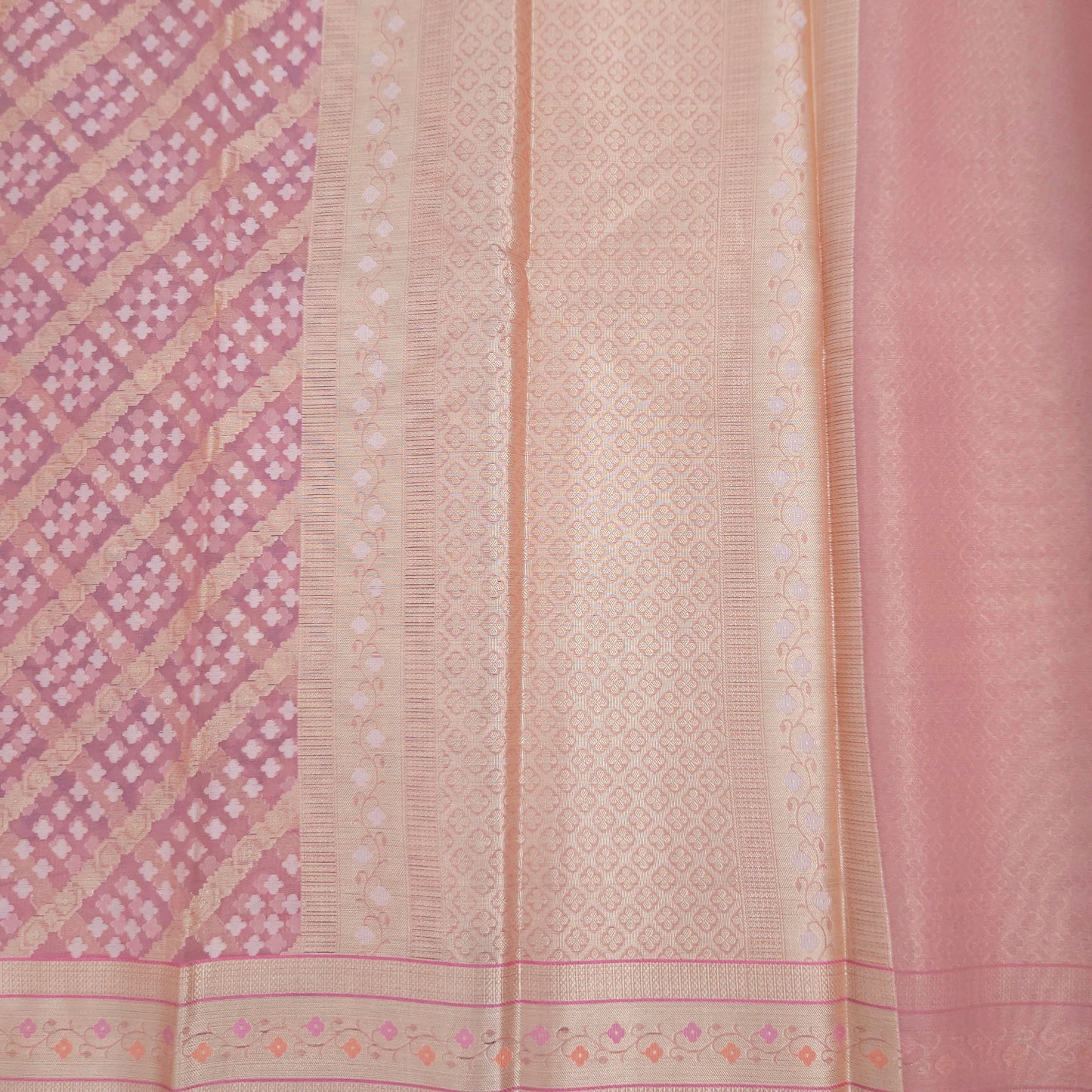 Pink Meenakari Kohra Saree