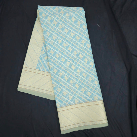 Firozi Blue Kohra Saree