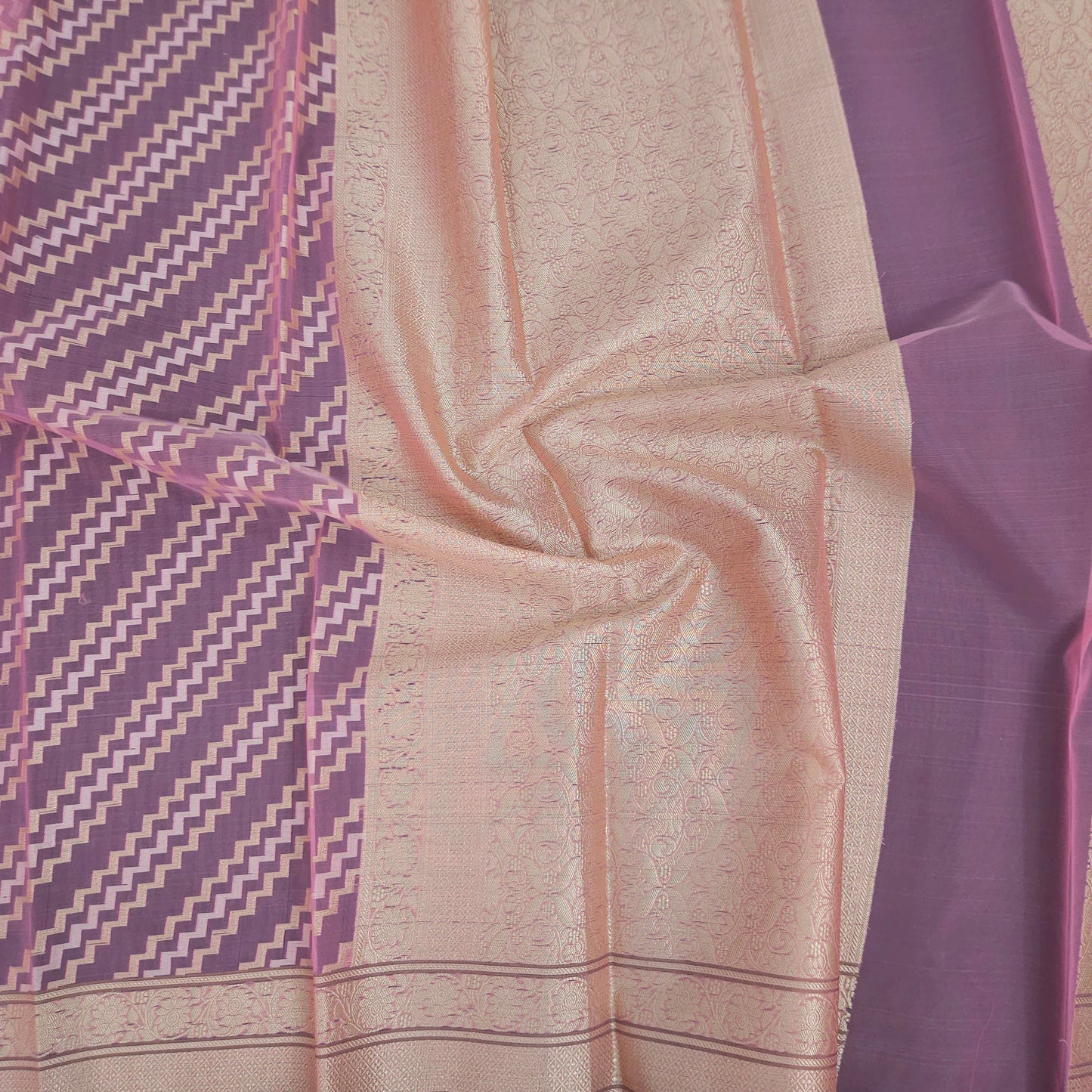 Bright Pink Kohra Banarsi Saree