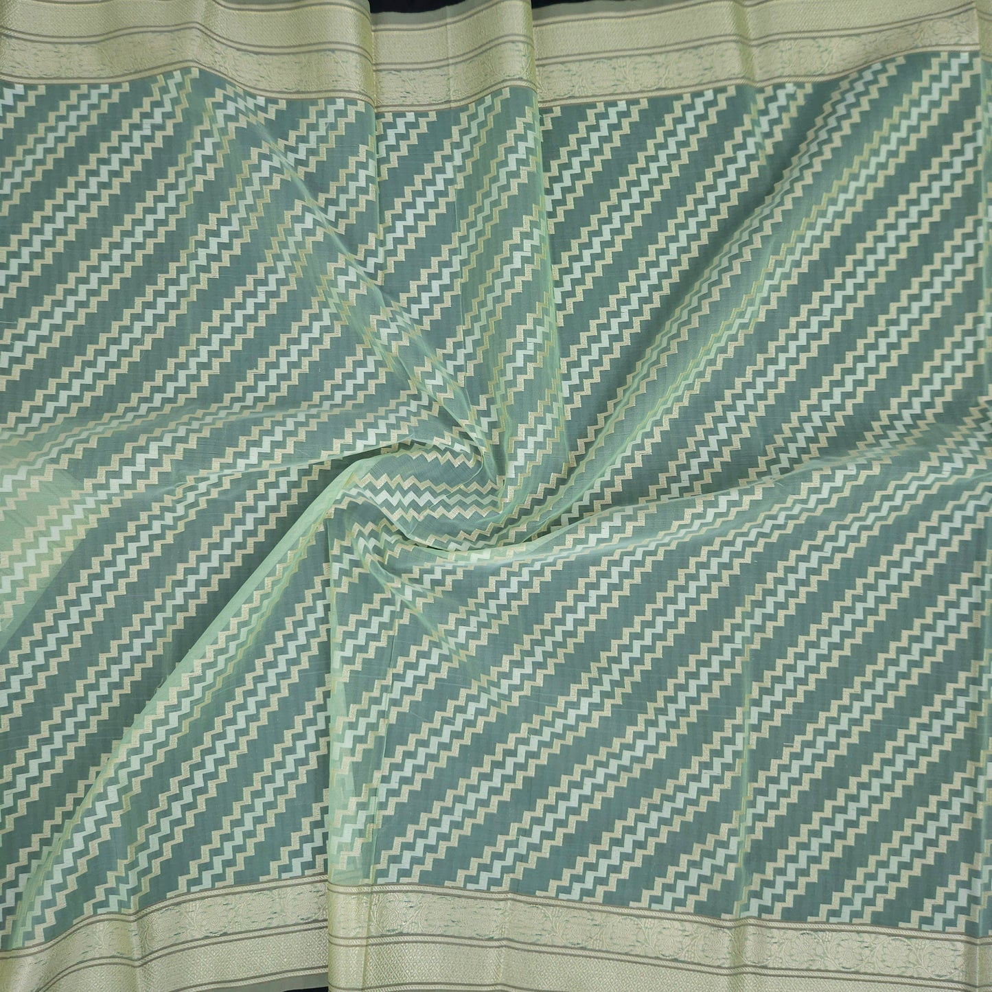 Sea Green Kohra Saree