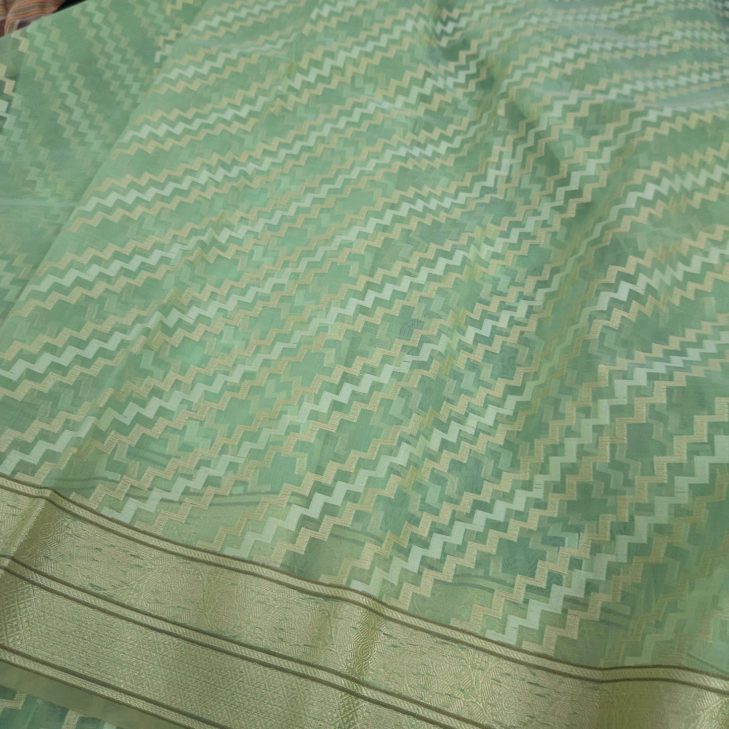 Sea Green Kohra Saree